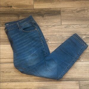 Old Navy Blue Super Skinny Ankle Jeans